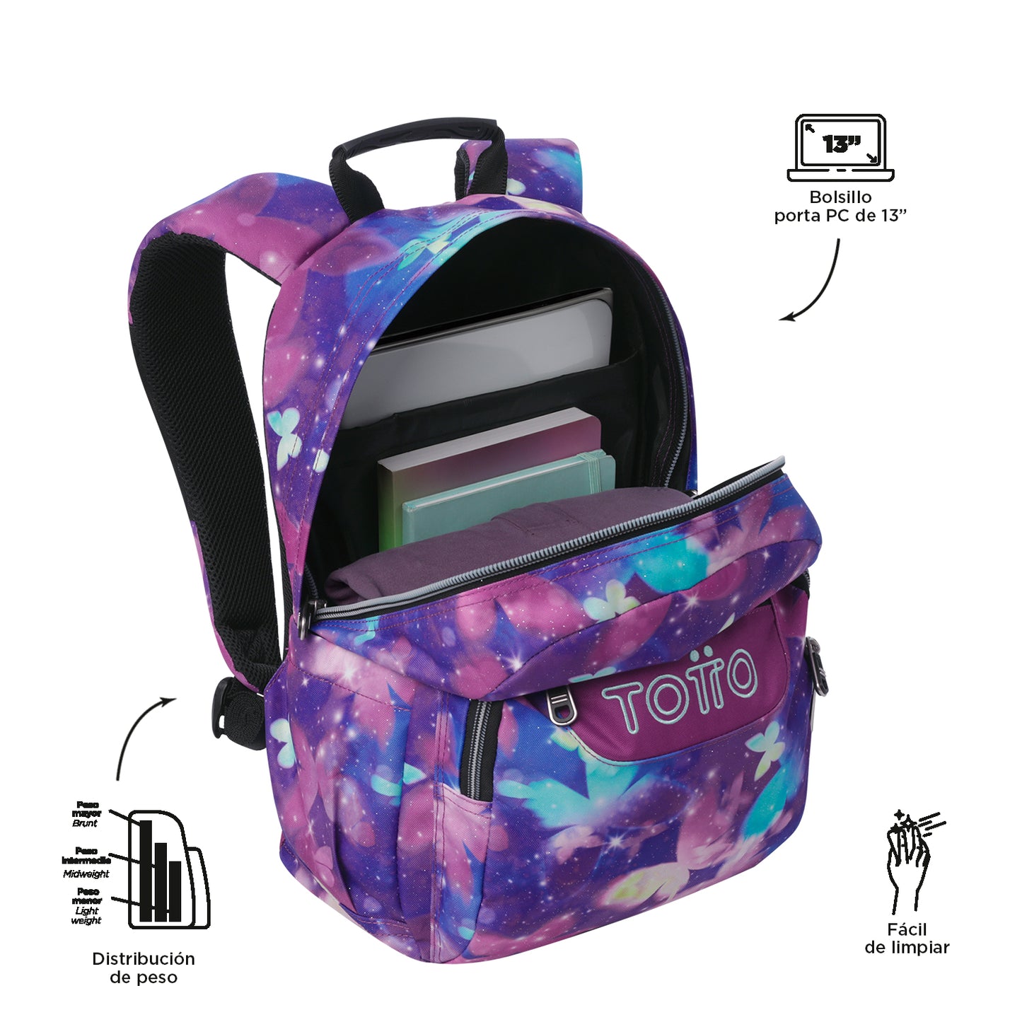 Mochila Escolar 6 e 7 anos Gommas 5Q6