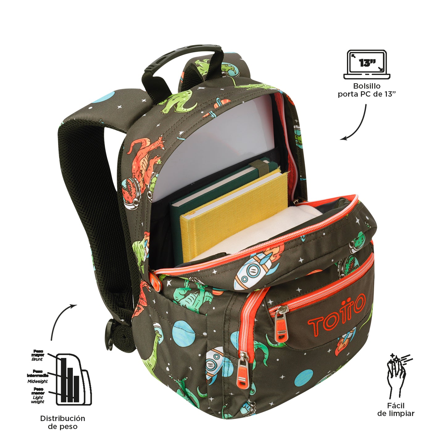 Mochila Escolar 6 e 7 anos Gommas 1WE