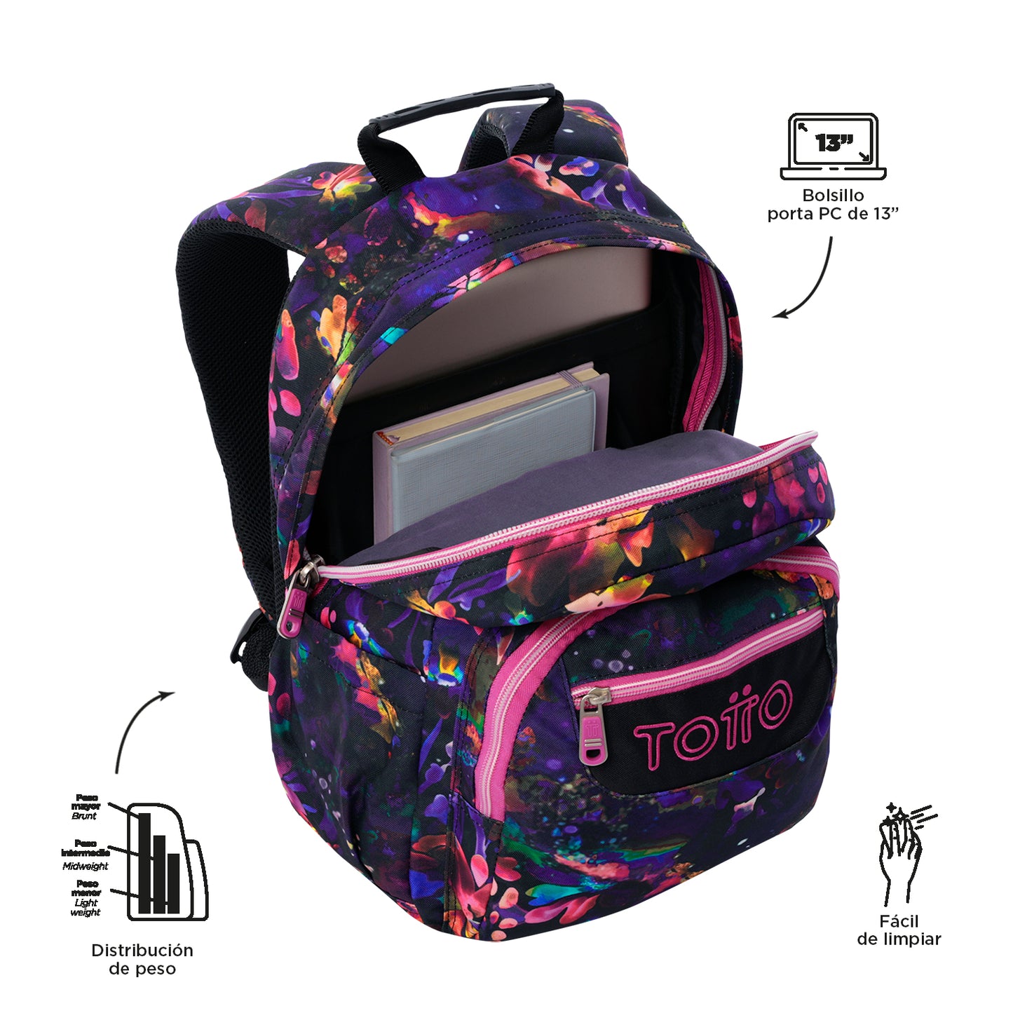 Mochila Escolar 6 e 7 anos Gommas 5Q5