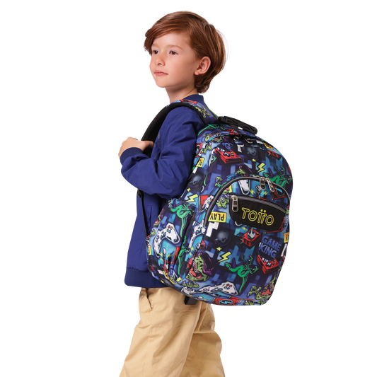 Mochila Escolar 8 a 12 anos Acuareles 0JI