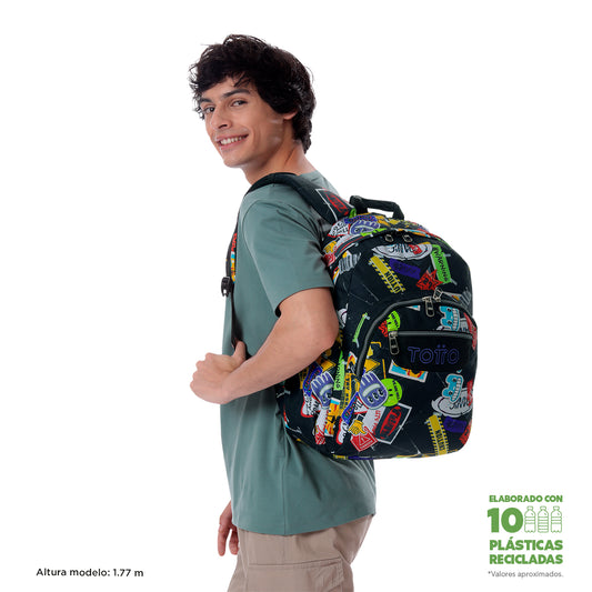 Mochila Escolar 8 a 12 anos Acuareles 8C5