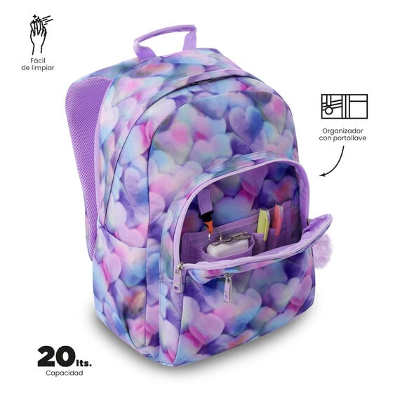 Mochila Escolar 8 a 12 anos Acuareles 4MM