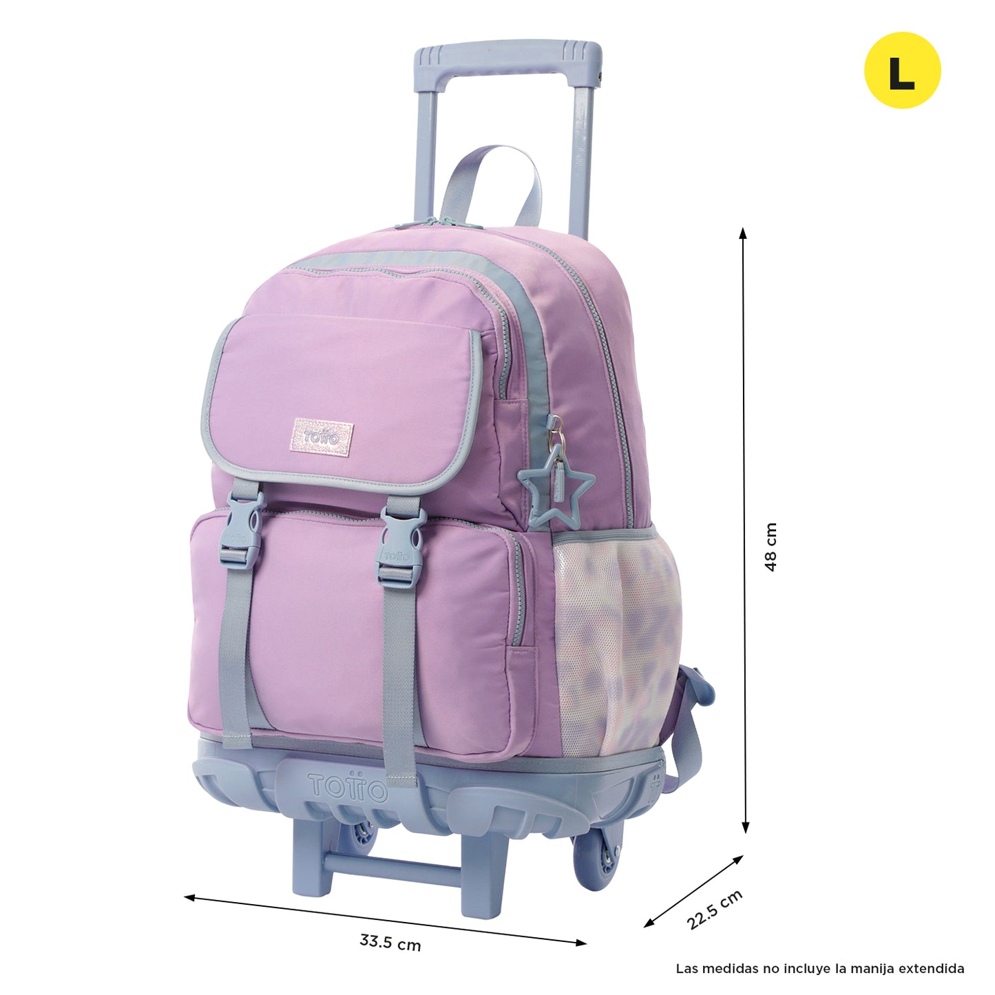 MOCHILA COM RODAS L 8 a 10 anos CLOW Z0L