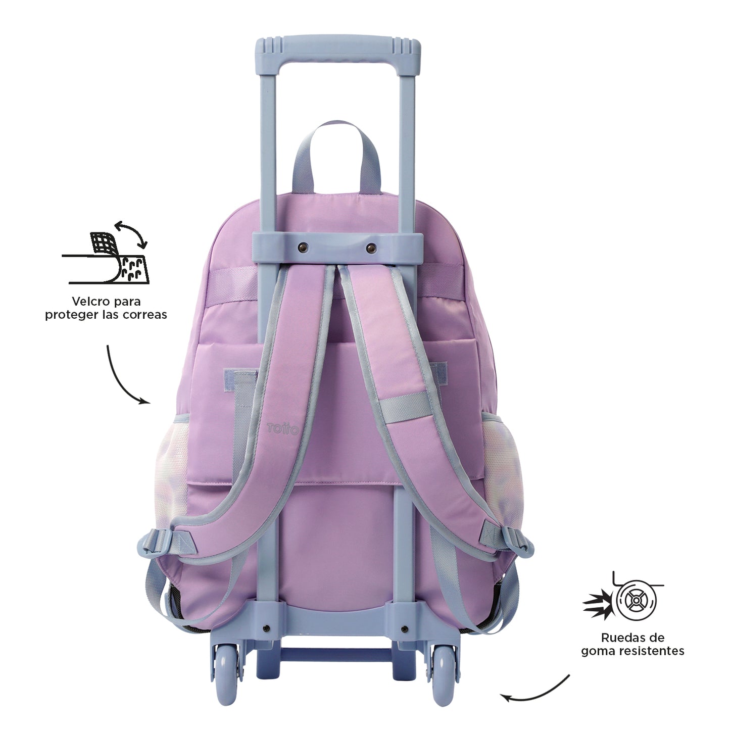 MOCHILA COM RODAS L 8 a 10 anos CLOW Z0L