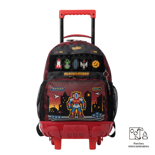 MOCHILA COM RODAS INFANTIL M 6 e 7 anos DIGIBOT 6RX