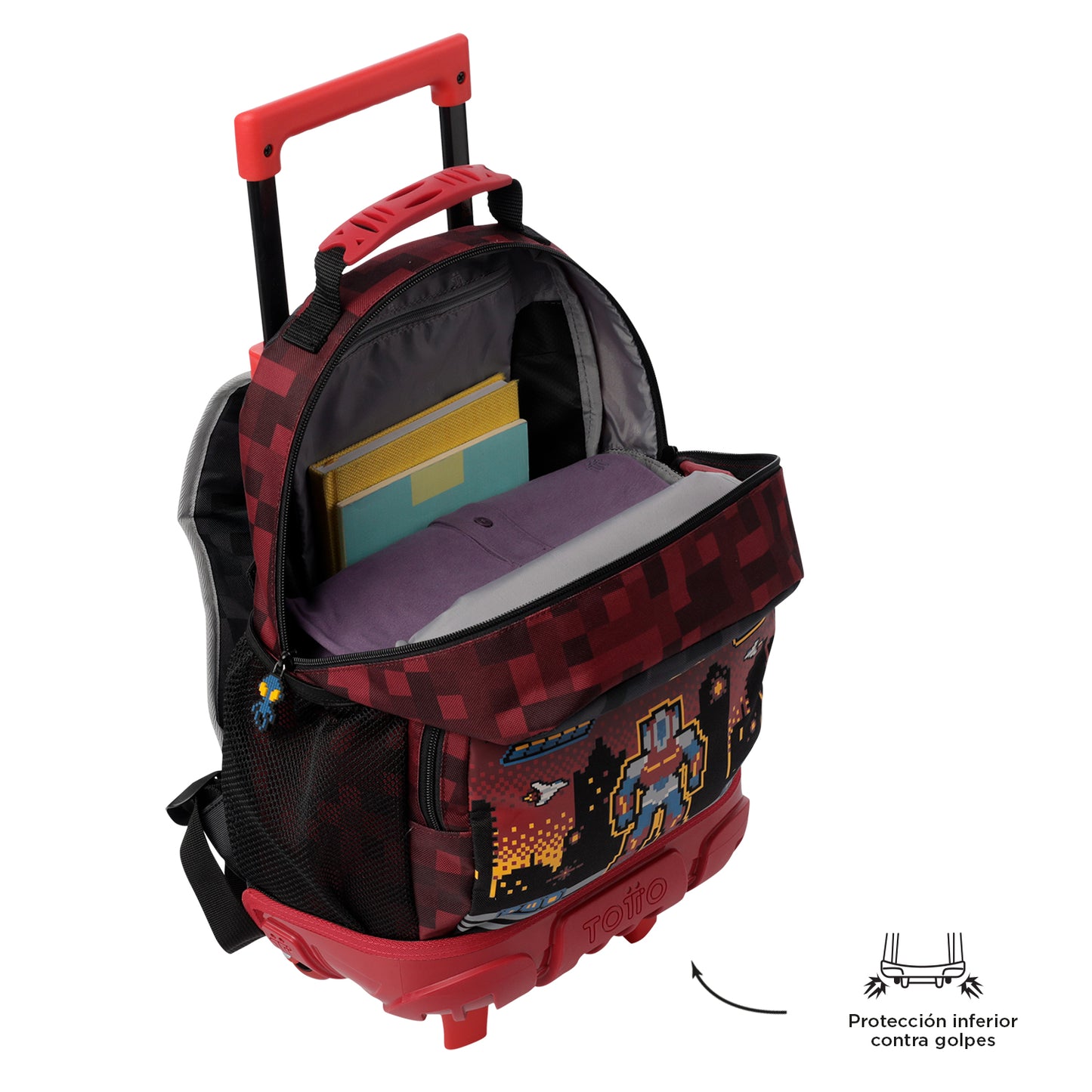 MOCHILA COM RODAS INFANTIL M 6 e 7 anos DIGIBOT 6RX