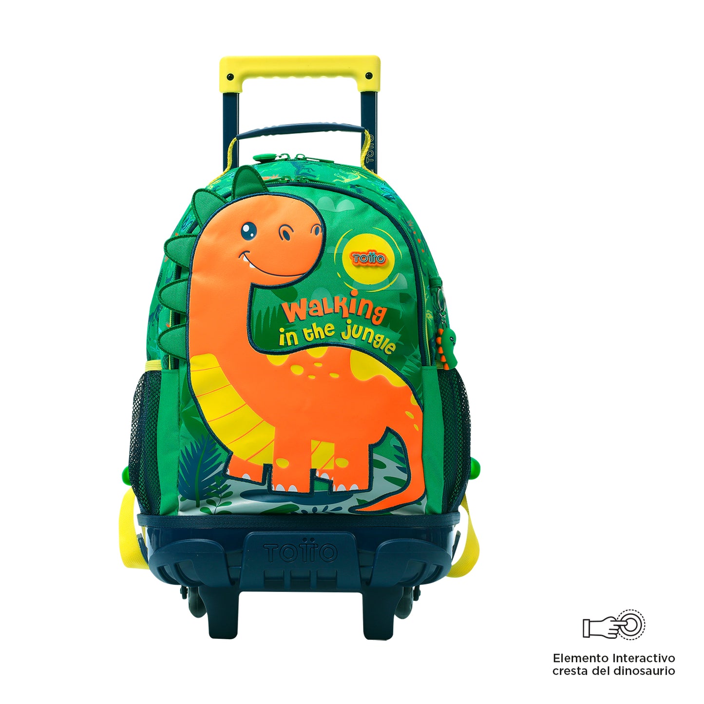 MOCHILA COM RODAS INFANTIL M 6 a 7 anos DINOMAX 5D6