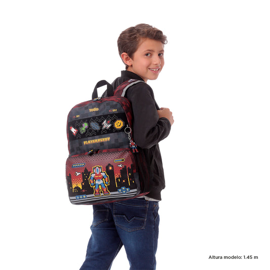 MOCHILA INFANTIL M 6 e 7 anos DIGIBOT 6RX