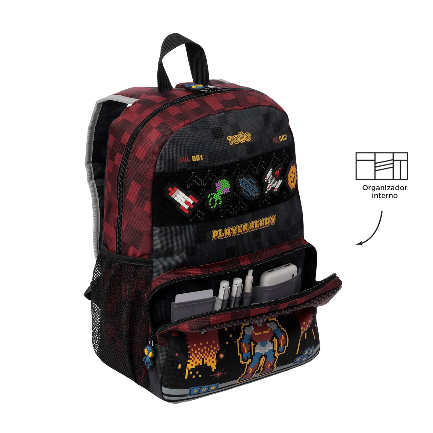 MOCHILA INFANTIL M 6 e 7 anos DIGIBOT 6RX
