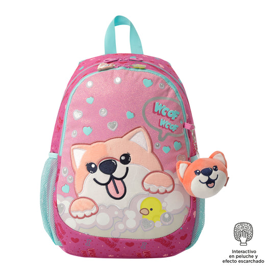 MOCHILA INFANTIL M 6 e 7 anos DOGGY LOVE 1K6