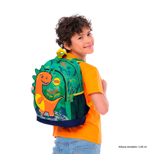 MOCHILA INFANTIL M 4 a 5 anos DINOMAX 5D6
