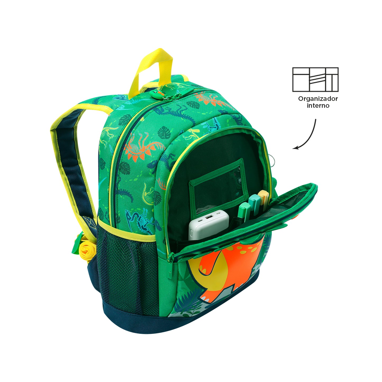 MOCHILA INFANTIL M 4 a 5 anos DINOMAX 5D6