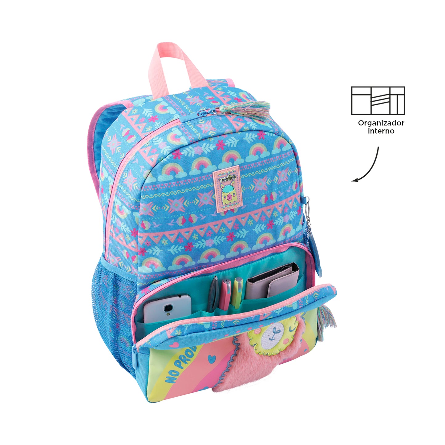 MOCHILA INFANTIL M 6 a 7 anos LLAMA 8JC