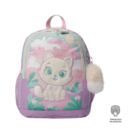MOCHILA INFANTIL M 6 e 7 anos QUEEN CAT 1K5
