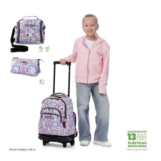 Conjunto Trolley+Lancheira+Estojo 1I2