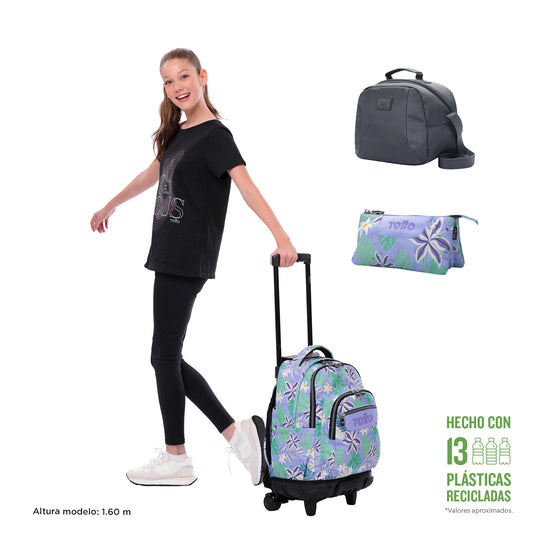 Conjunto Trolley+Estojo Triplo 4QC+Lancheira