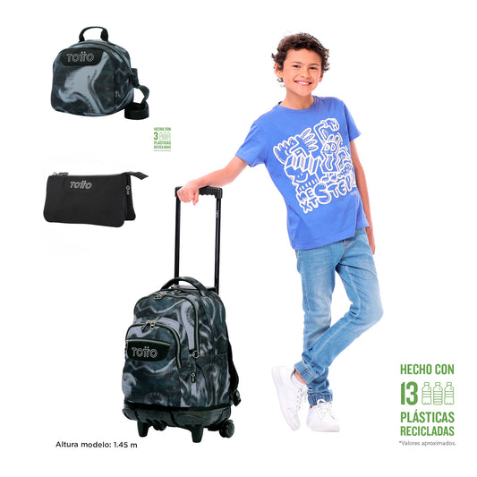Conjunto Trolley+Lancheira 6YA+Estojo Triplo N01