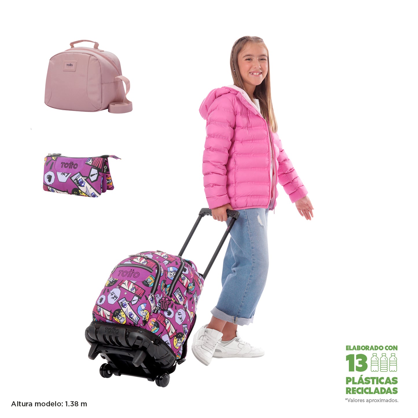 Conjunto Trolley+Lancheira+Estojo 1KC