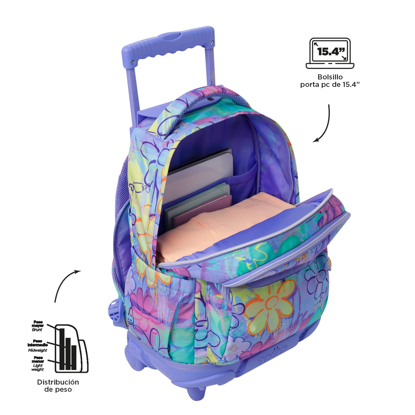 Trolley Escolar 8 a 12 anos Renglones 5Q8