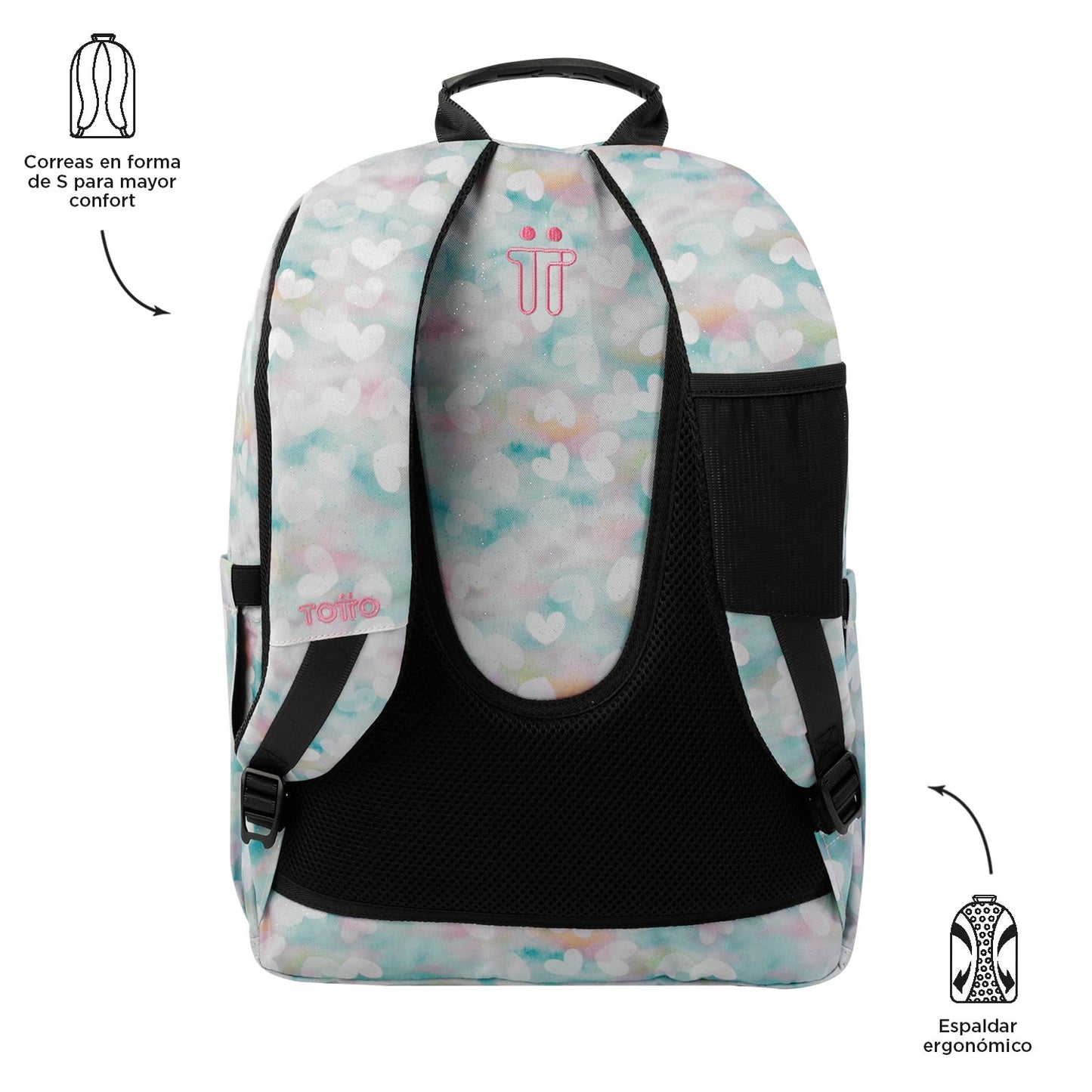 Mochila Escolar 8 a 12 anos Acuarela 4HX