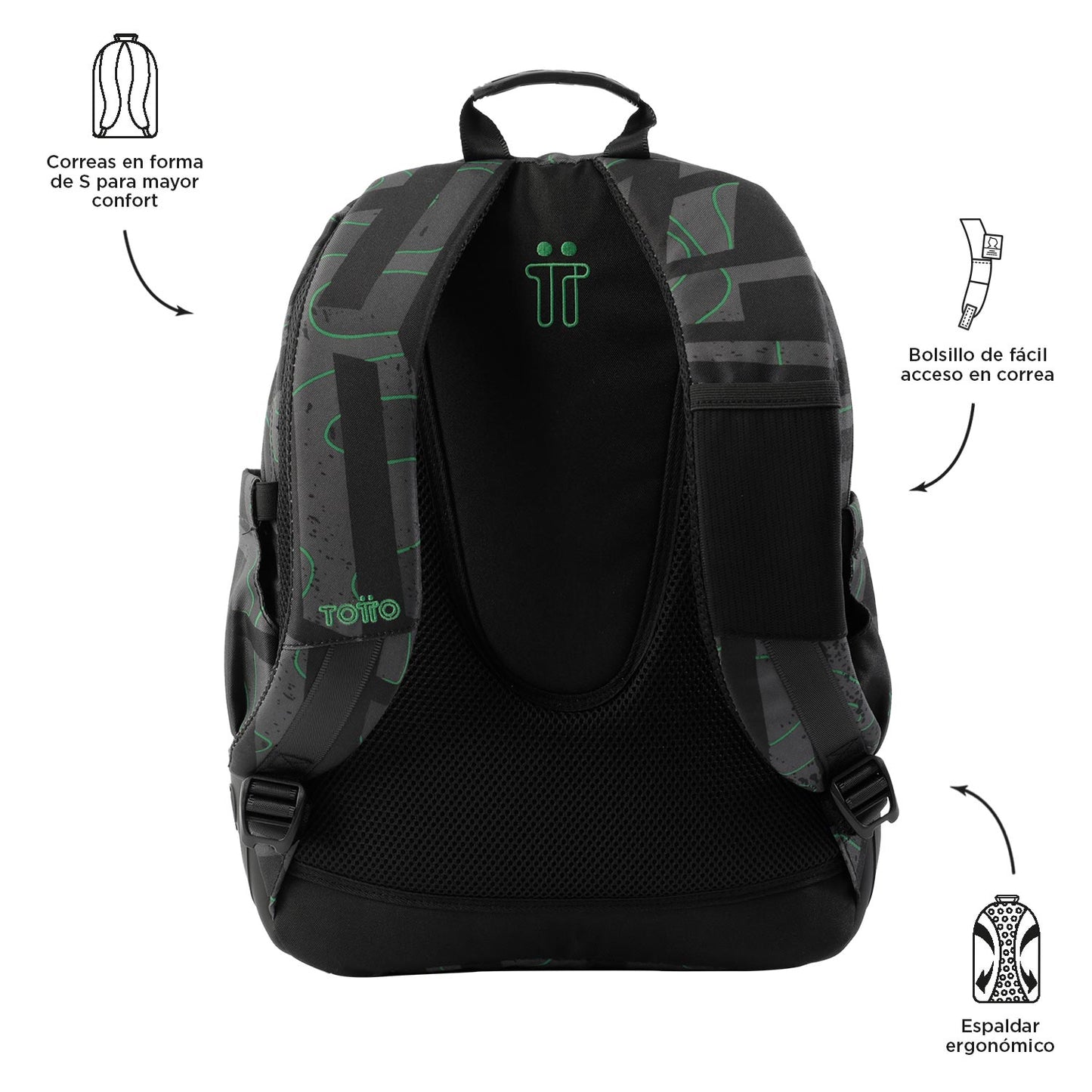 Mochila Escolar Rayol+Estojo a Condizer 5C4