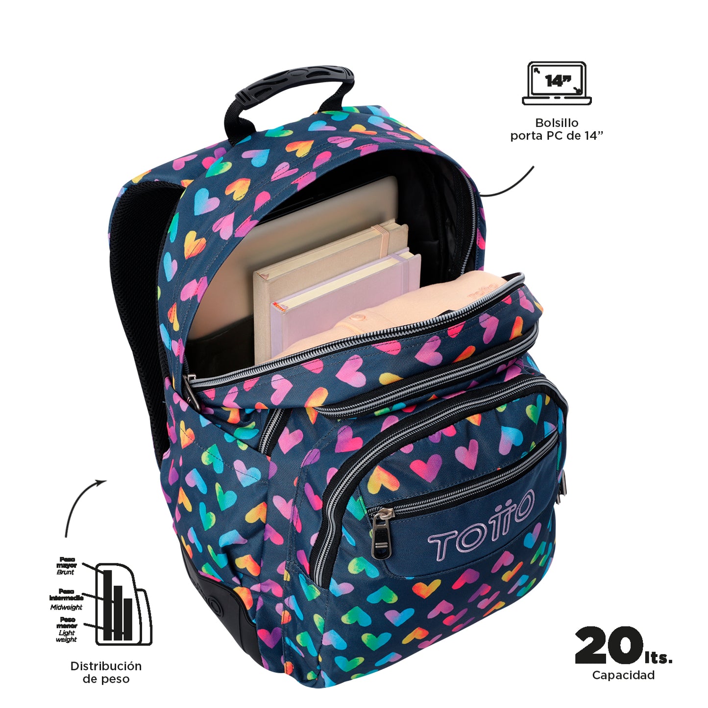 Mochila Escolar 8 a 12 anos Rayol 3YJ