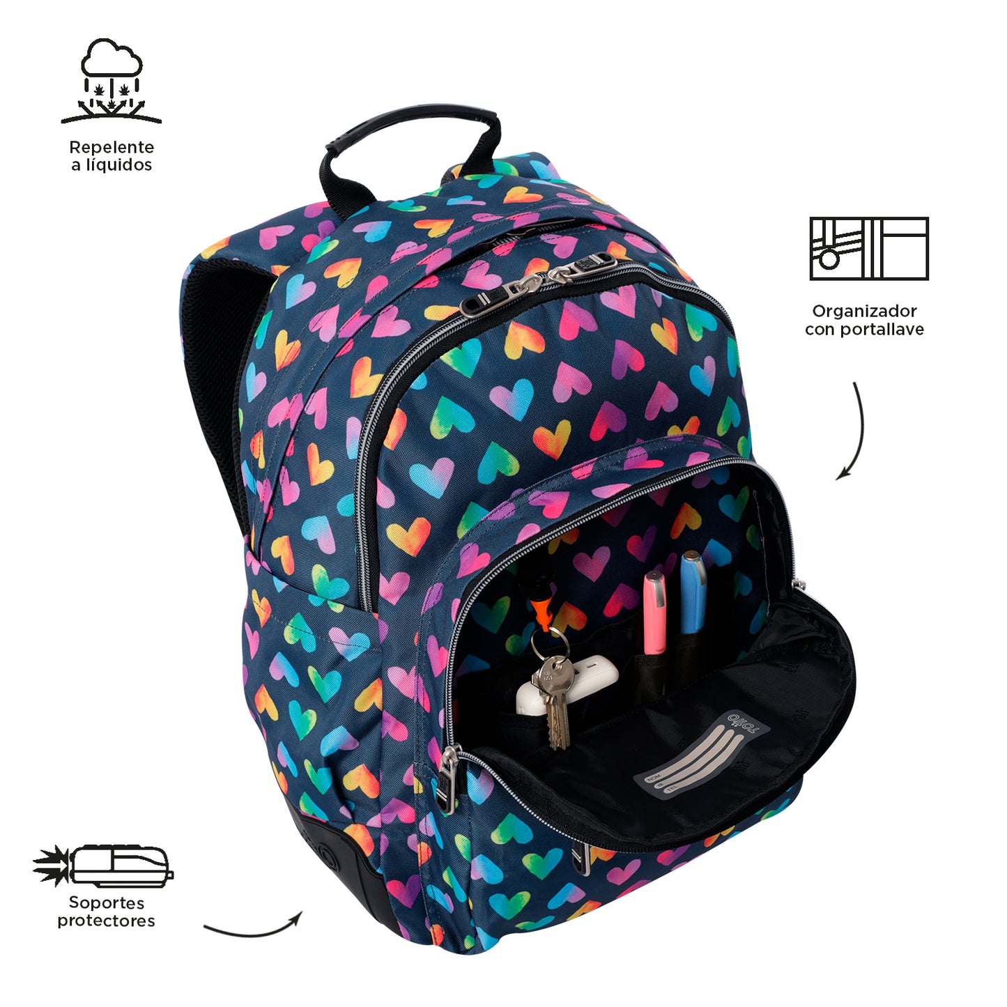 Mochila Escolar 8 a 12 anos Rayol 3YJ