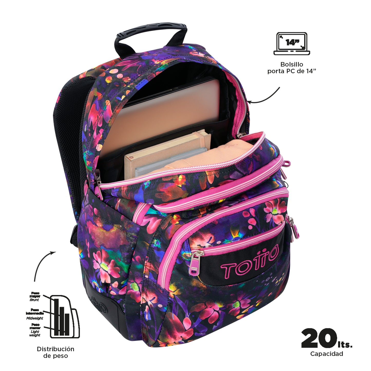 Mochila Escolar 8 a 12 anos Rayol 5Q5