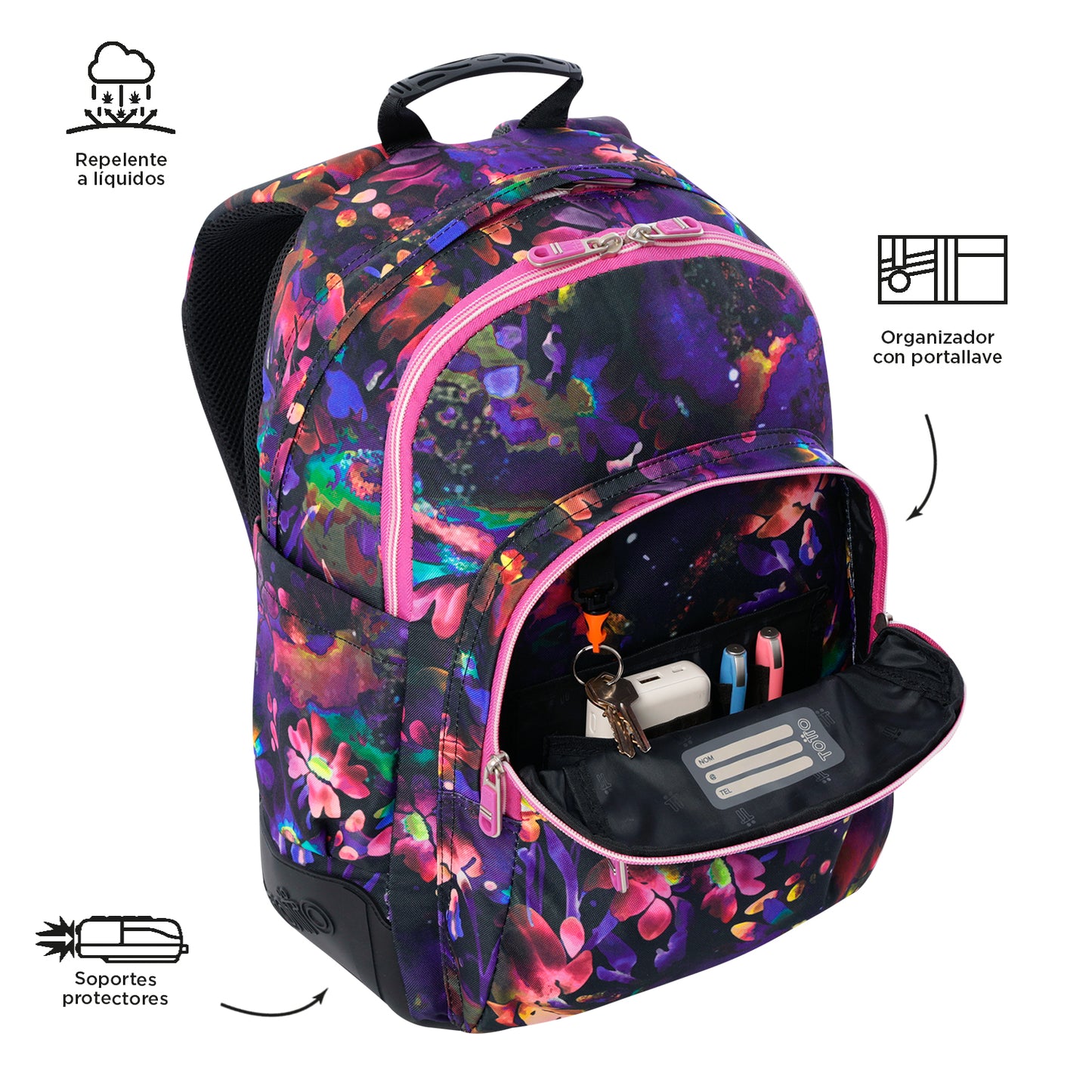 Mochila Escolar 8 a 12 anos Rayol 5Q5