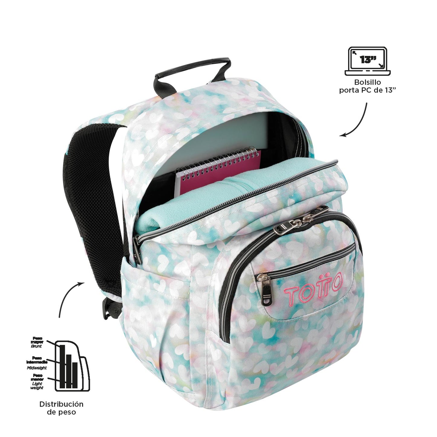 Mochila Escolar 6 a 7 anos Gommas 4HX