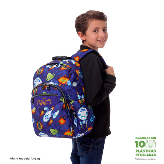 Mochila Escolar 8 a 12 anos Acuareles 8FK