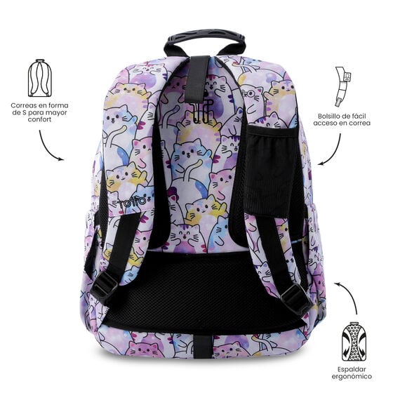 Mochila Escolar 8 a 12 anos Acuareles 1I2