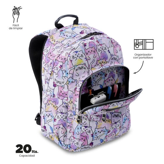 Mochila Escolar 8 a 12 anos Acuareles 1I2