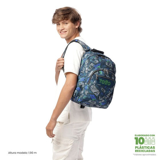 Mochila Escolar 8 a 12 anos Acuareles 5L7