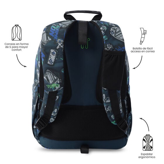 Mochila Escolar 8 a 12 anos Acuareles 5L7