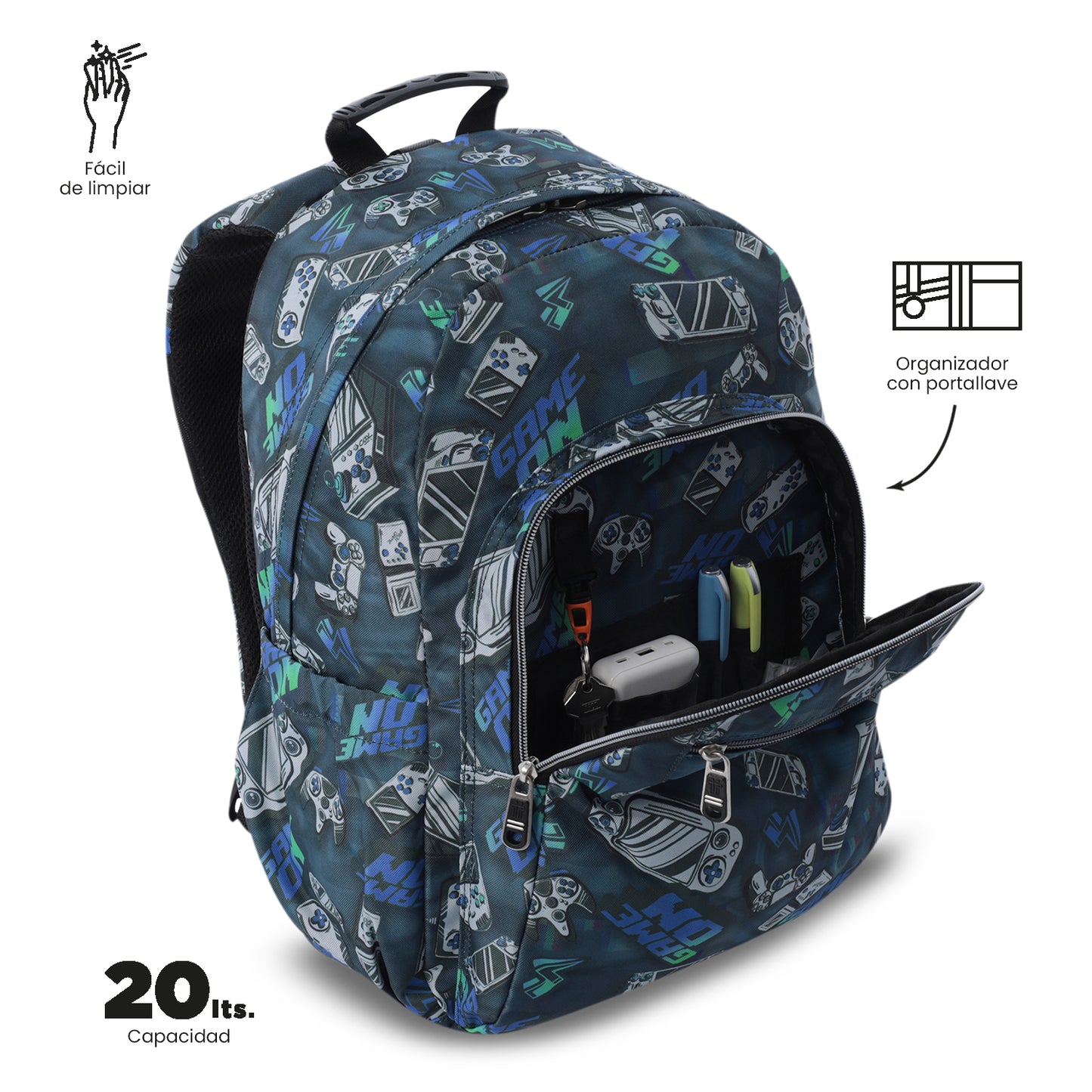 Mochila Escolar 8 a 12 anos Acuareles 5L7