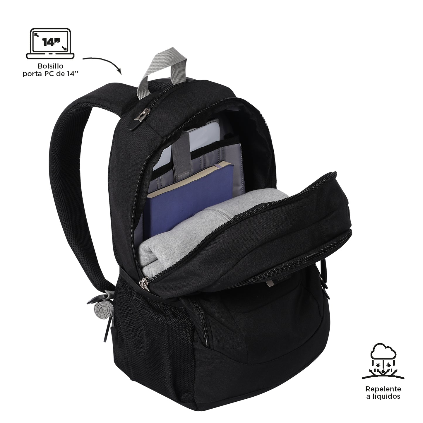 Mochila para Portátil 14" Goctal Preta