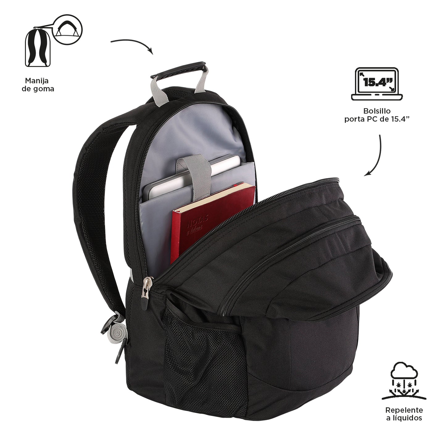 Mochila para Portátil 15" Krimmler Preta