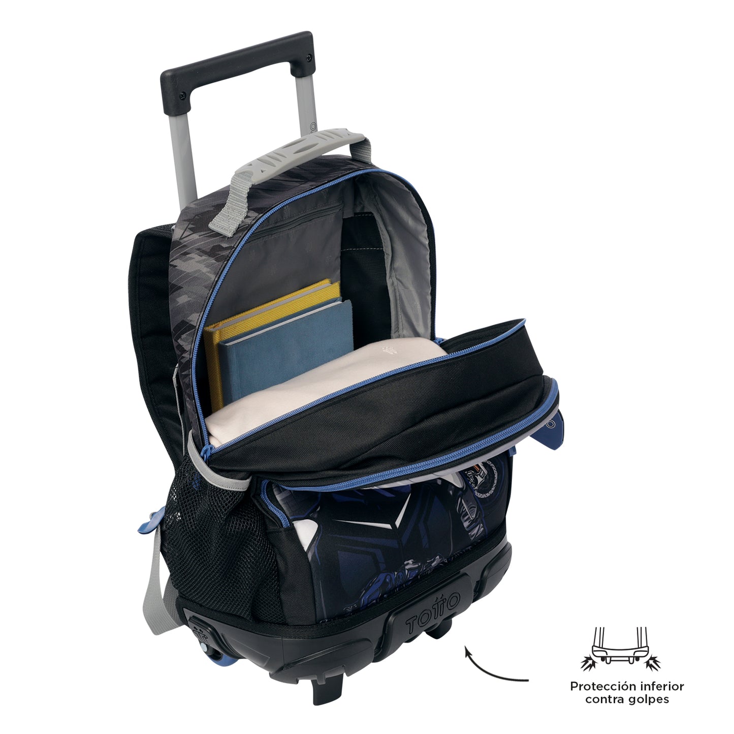 MOCHILA COM RODAS INFANTIL M 6 e 7 anos Helmet Racer NZ0