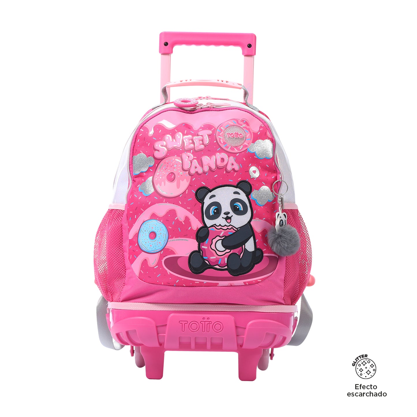 MOCHILA COM RODAS INFANTIL M 6 a 7 anos SWEET PANDA 0K0