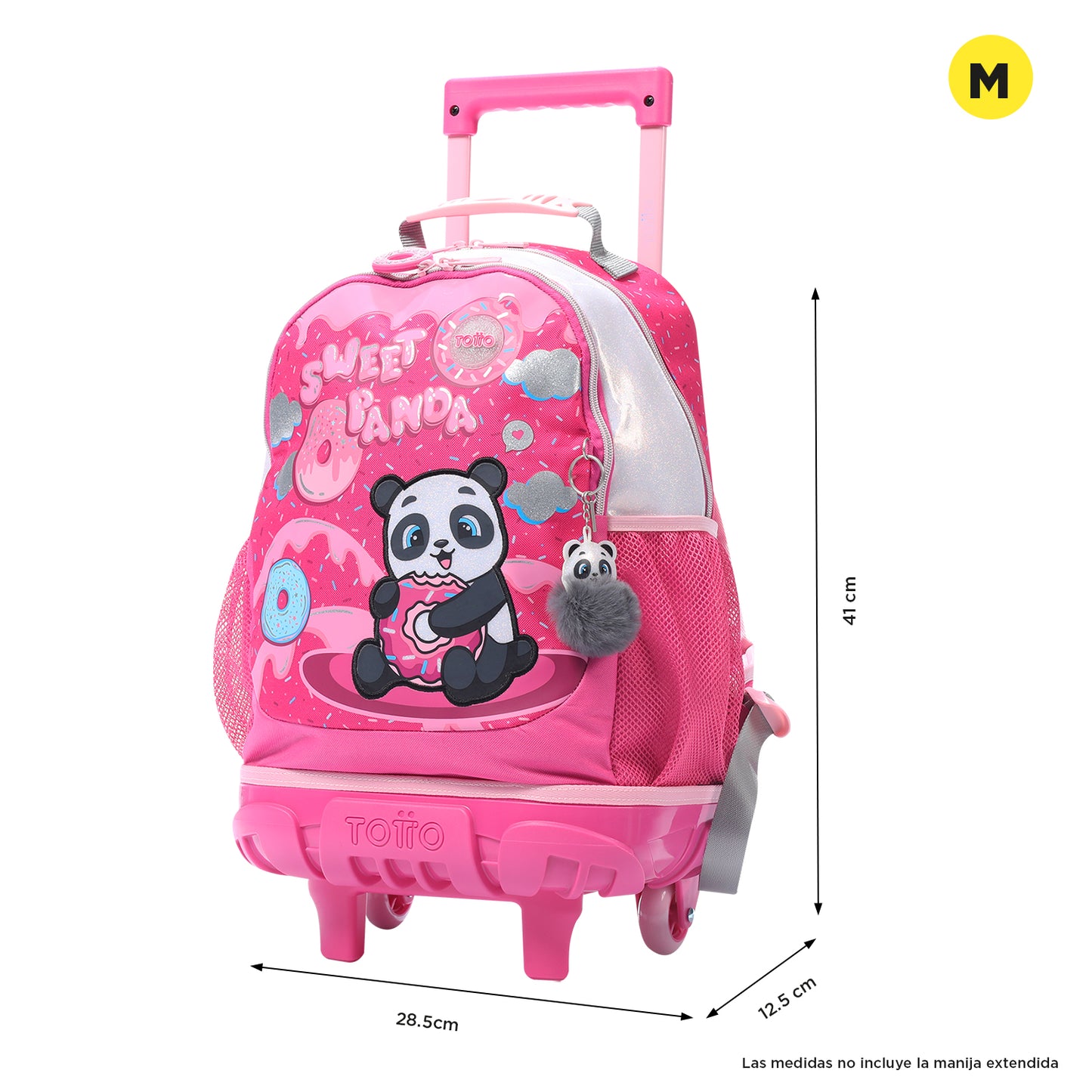 MOCHILA COM RODAS INFANTIL M 6 a 7 anos SWEET PANDA 0K0