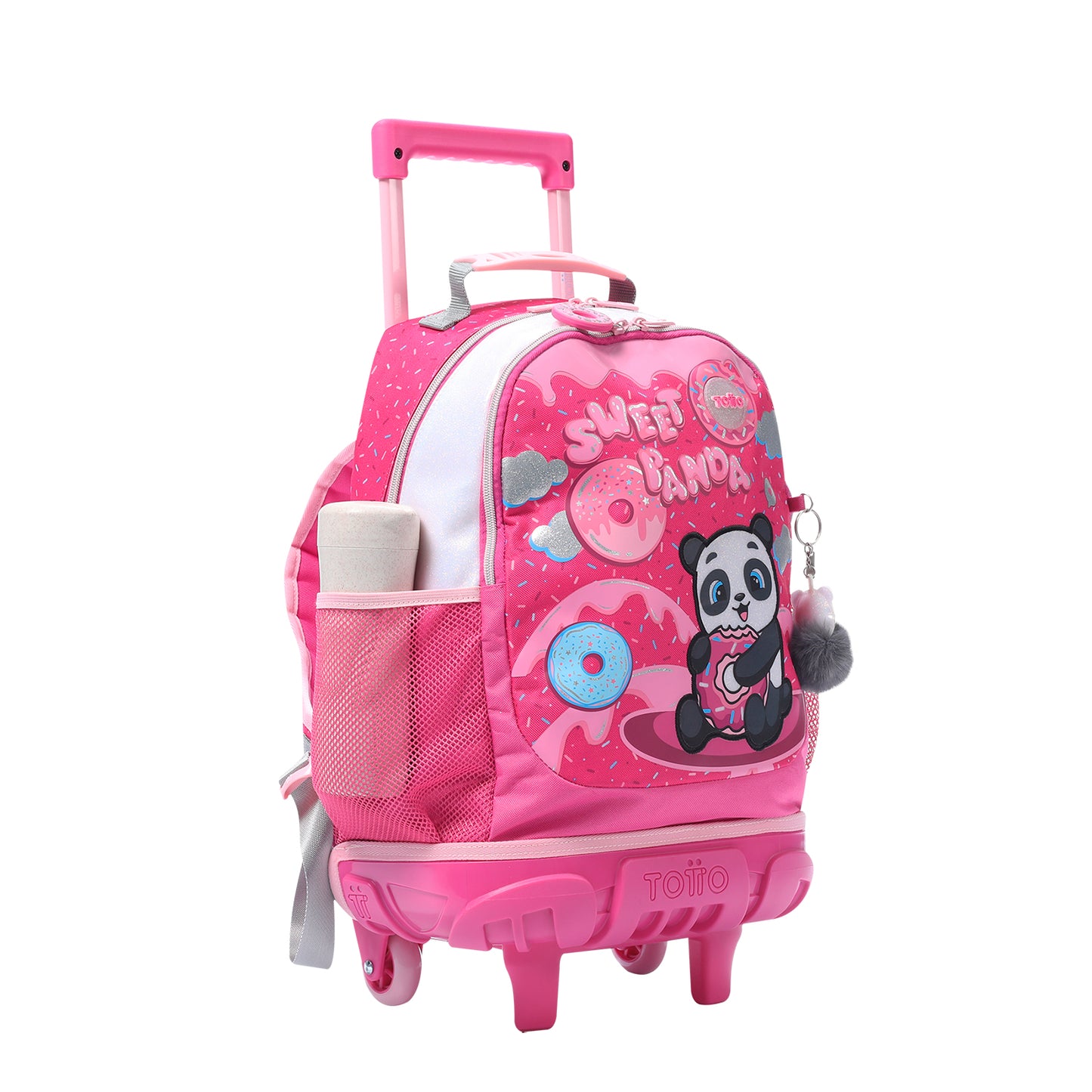 MOCHILA COM RODAS INFANTIL M 6 a 7 anos SWEET PANDA 0K0