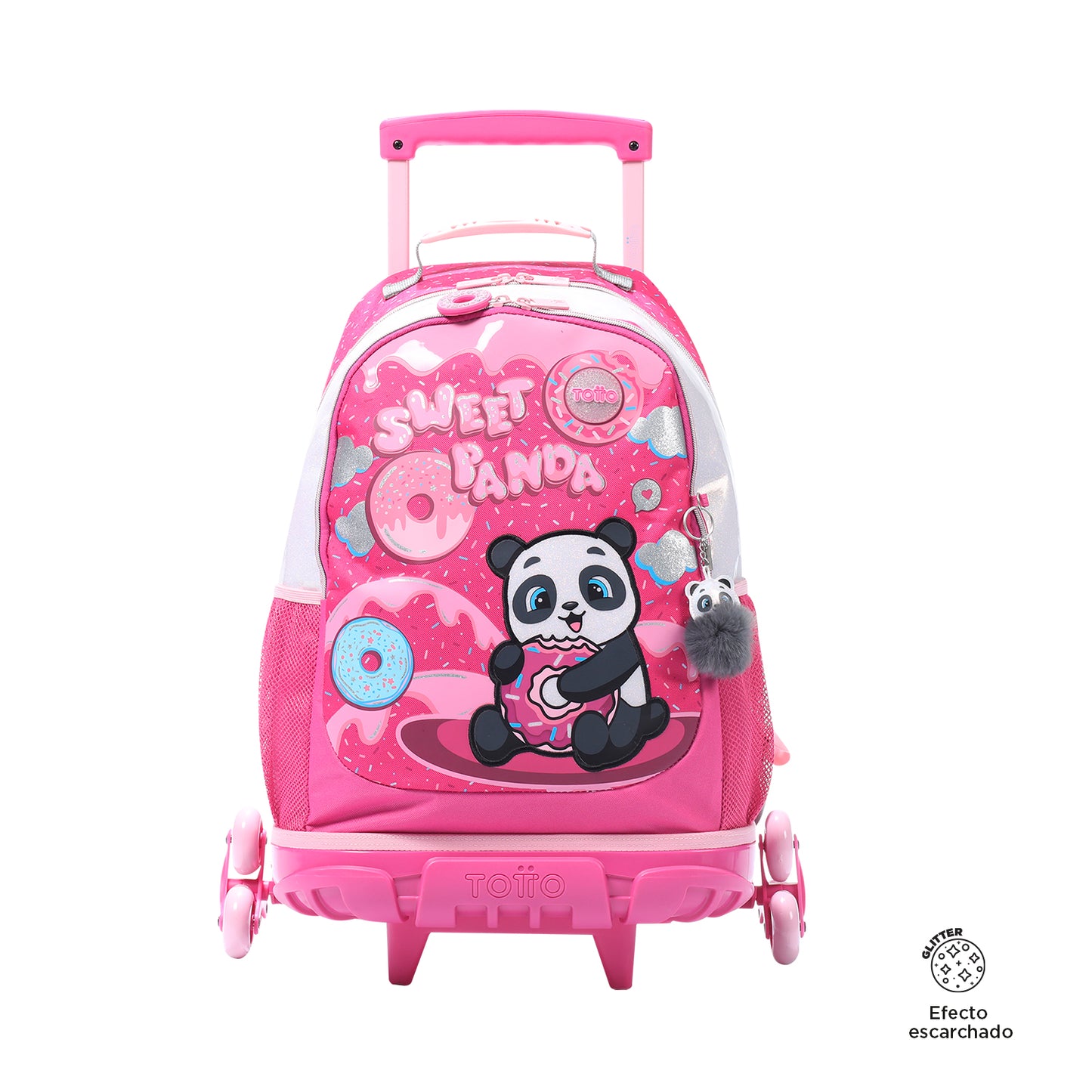 MOCHILA COM 3 RODAS INFANTIL L 8 a 10 anos SWEET PANDA 0K0