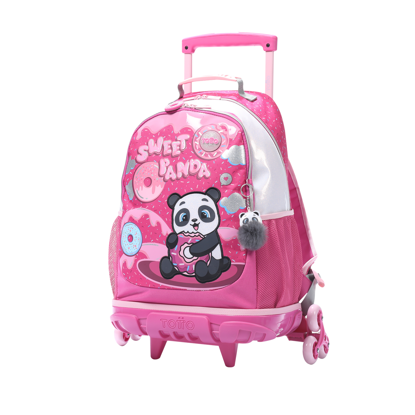 MOCHILA COM 3 RODAS INFANTIL L 8 a 10 anos SWEET PANDA 0K0