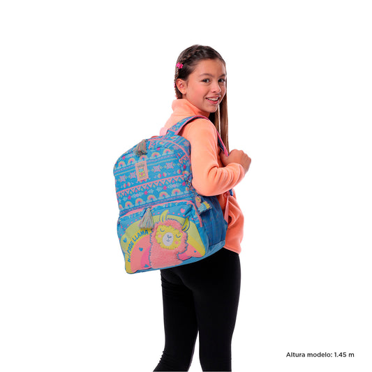 MOCHILA INFANTIL M 6 a 7 anos LLAMA 8JC