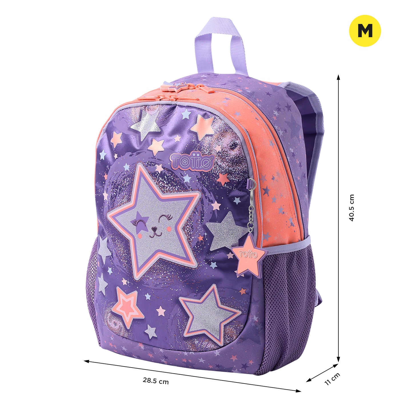 MOCHILA INFANTIL M 6 a 7 anos STAR CAT 4Q8