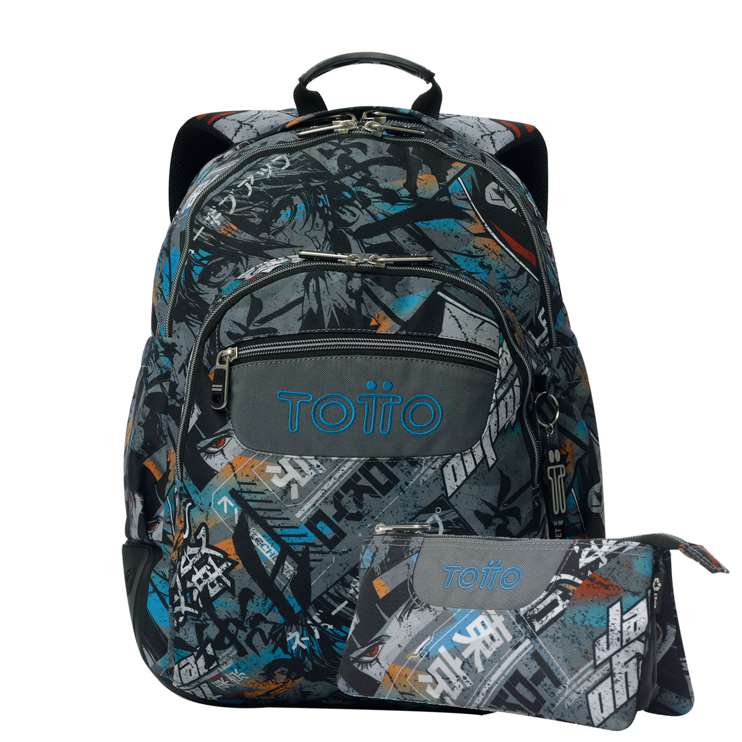 Mochila Escolar 8 a 12 anos Rayol 7YL + estojo Tablero 7YL