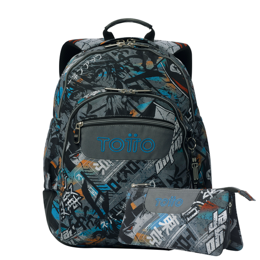 Mochila Escolar 8 a 12 anos Rayol 7YL + estojo Tablero 7YL