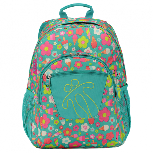 Mochila Escolar Acuarela+Estojo a Condizer